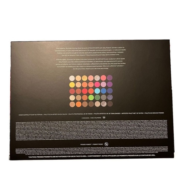 NIB Morphe X Abby Roberts ARTCASTS 35 Pan Eyeshadow Palette Authentic - Picture 3 of 3